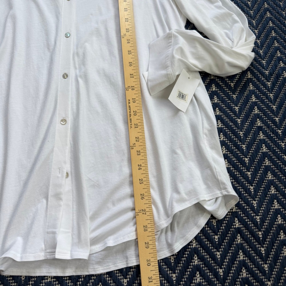 Eileen Fisher Button Down Shirt Women XL White - Picture 3 of 9